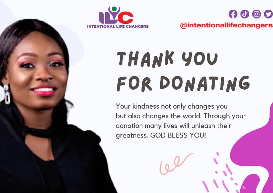 Donate at Intentional Life Changers